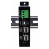 EXSYS EX-1594HMS Hub industrial USB 2.0 de 4 puertos con kit para carril DIN
