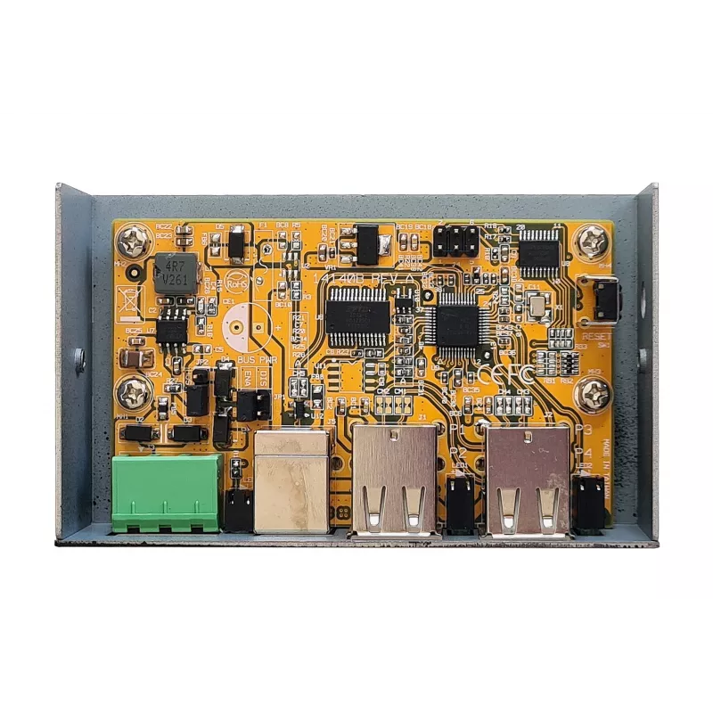 EXSYS EX-1594HMS Hub industrial USB 2.0 de 4 puertos con kit para carril DIN