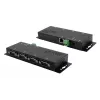 EXSYS EX-6164 Servidor de dispositivos serie RS-232 de 4 puertos, Ethernet a serie, metal, 10/100 Mbps, COM virtual