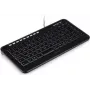DSIT TB-602 Teclado mini Targus con USB, distribución USA/Nórdica, para racks de servidores de 19 pulgadas