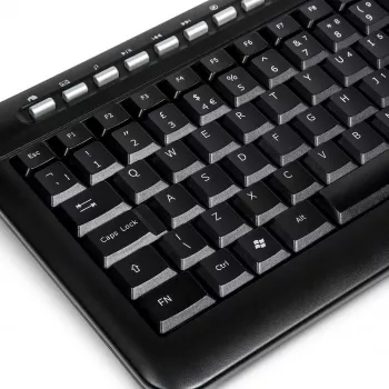 DSIT TB-602 Teclado mini Targus con USB, distribución USA/Nórdica, para racks de servidores de 19 pulgadas