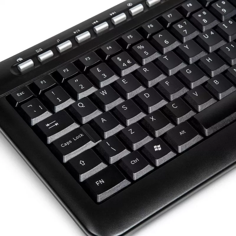 DSIT TB-602 Teclado mini Targus con USB, distribución USA/Nórdica, para racks de servidores de 19 pulgadas
