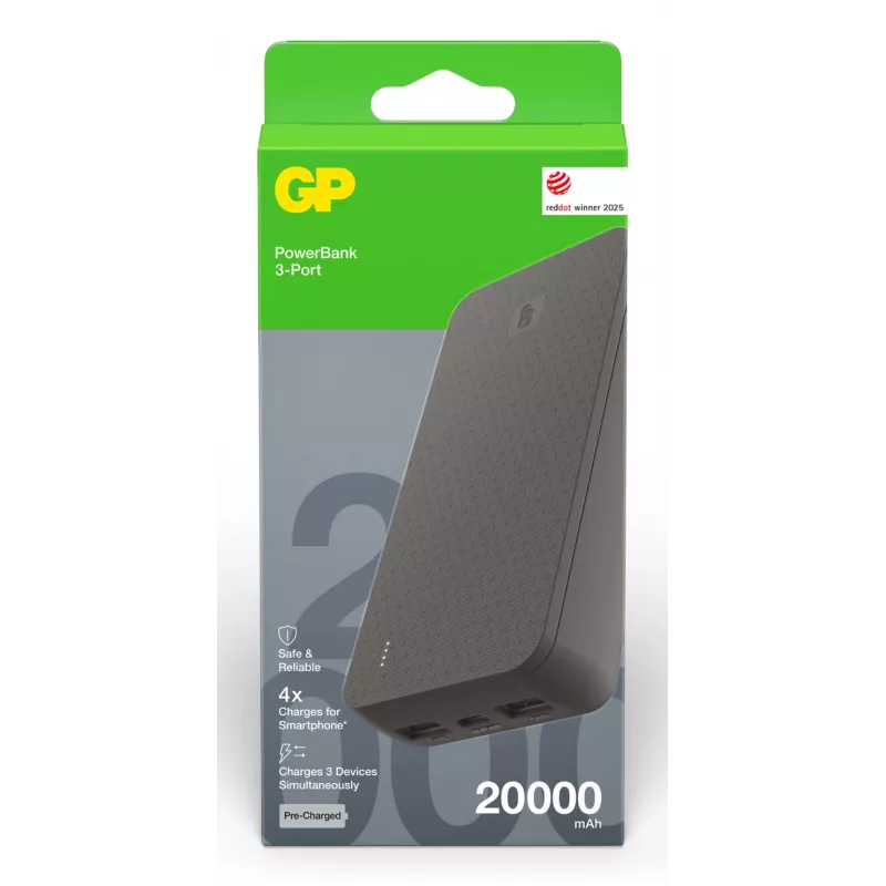 GP PowerBank B+ 20000 mAh negro GPPBB20BBKBSR554