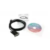 EXSYS EX-1311-2FT Adaptador USB 2.0 a serie RS-232, conector hembra DB9, chipset FTDI, rango de temperatura industrial