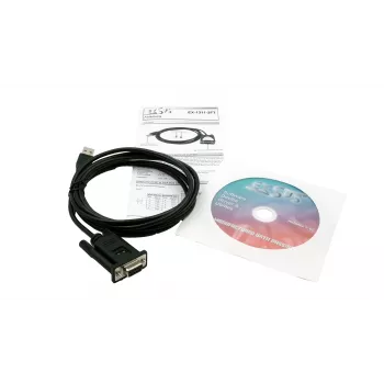 EXSYS EX-1311-2FT Adaptador USB 2.0 a serie RS-232, conector hembra DB9, chipset FTDI, rango de temperatura industrial