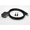EXSYS Adaptador USB 2.0 a serie RS-232 con +5V y LED, chipset FTDI (EX-1311-2F-5V)