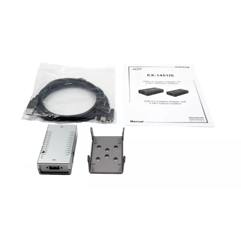 EXSYS EX-1451IS Adaptador de aislamiento óptico USB 2.0 con aislamiento de 2,5KV