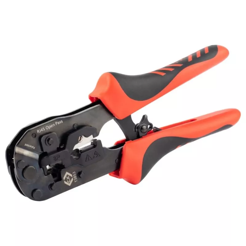 C.K Tools T3853 Alicate de crimpar para conectores modulares RJ11 RJ12 RJ45