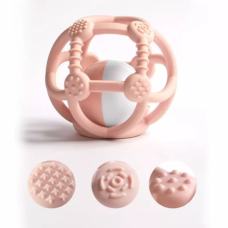 Kidsme Mordedor de silicona, rosa