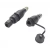 EXSYS EX-49504 M12 codificación A de 8 pines conector macho a conector hembra RJ45 Adaptador Ethernet industrial, IP67