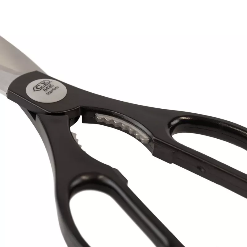 C.K Tools C8435 Tijera universal 145 mm acero inoxidable hoja microdentada con muesca pelacables