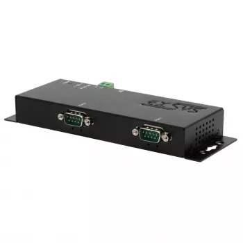 EXSYS EX-6162 Servidor serie Ethernet a 2x RS-232 con fuente de alimentación de 12V/3A