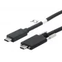 EXSYS Cable USB 3.2 Gen 2x1 C-C con tornillos moleteados, 1m, negro (EX-K1591V-1.0)