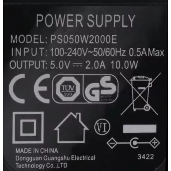EXSYS EX-6981 Fuente de alimentación AC/DC 5V 2A 10W con conector DC hueco de 5,5mm