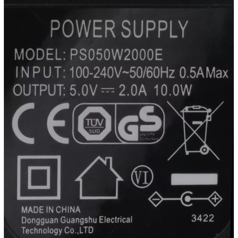 EXSYS EX-6981 Fuente de alimentación AC/DC 5V 2A 10W con conector DC hueco de 5,5mm