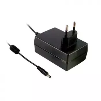 MEAN WELL GSM36E12-P1J Fuente de alimentación médica, 12V DC 3A 36W, enchufe EU, conector DC hueco de 2,1x5,5mm