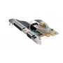 EXSYS EX-44083 Tarjeta serie PCIe 2 puertos RS-232, ASIX AX99100, DB9, Low Profile