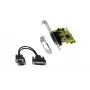 EXSYS EX-44343-2S Tarjeta serie PCI Express 2 puertos RS-232, MosChip MCS9901, Low Profile