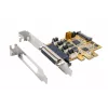 EXSYS EX-44354 Tarjeta serie PCIe 4 puertos RS-232 con soporte Low-Profile, chipset FTDI