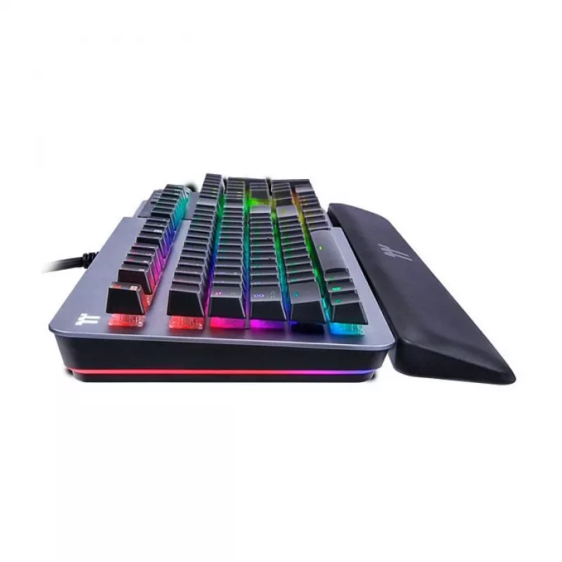 Thermaltake Argent K5 Teclado mecánico gaming - Cherry MX Speed Silver, RGB, distribución alemana