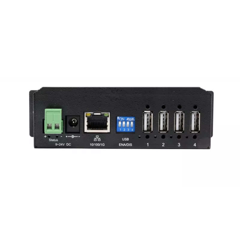EXSYS EX-6003HMVS-POE-ON Servidor USB 2.0 de 4 puertos sobre Gigabit Ethernet con PoE, protección ESD 15KV