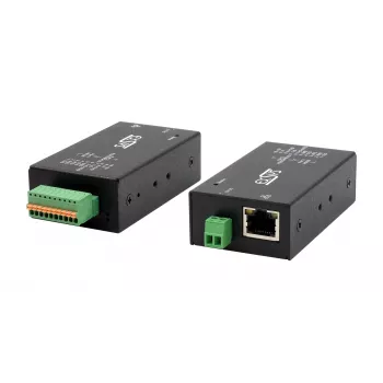 EXSYS EX-6131-2 Servidor de dispositivo industrial Ethernet a serie, RS-232/422/485, montaje en carril DIN y pared