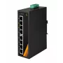 EXSYS EX-6226POE Switch industrial Gigabit PoE+ de 8 puertos, 12-36VDC, carril DIN