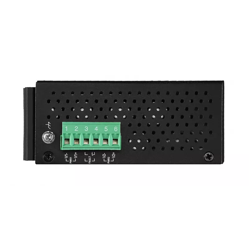 EXSYS EX-6226POE Switch industrial Gigabit PoE+ de 8 puertos, 12-36VDC, carril DIN