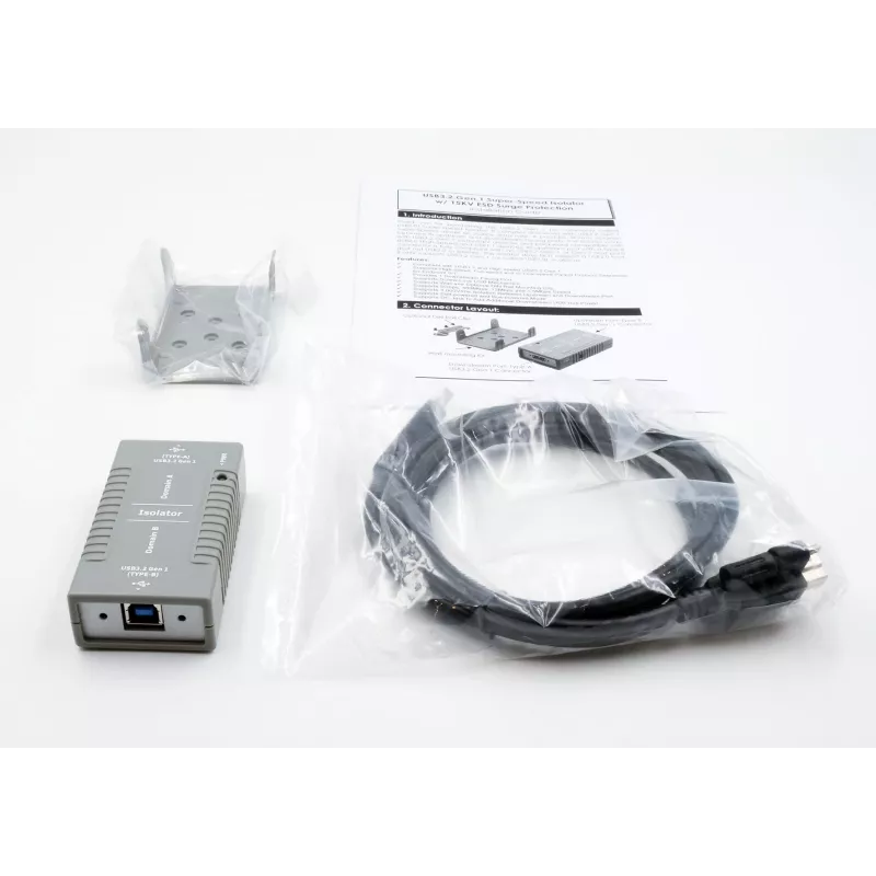 EXSYS EX-1452IS Adaptador de aislamiento USB 3.2 Gen1 con aislamiento óptico 3KV
