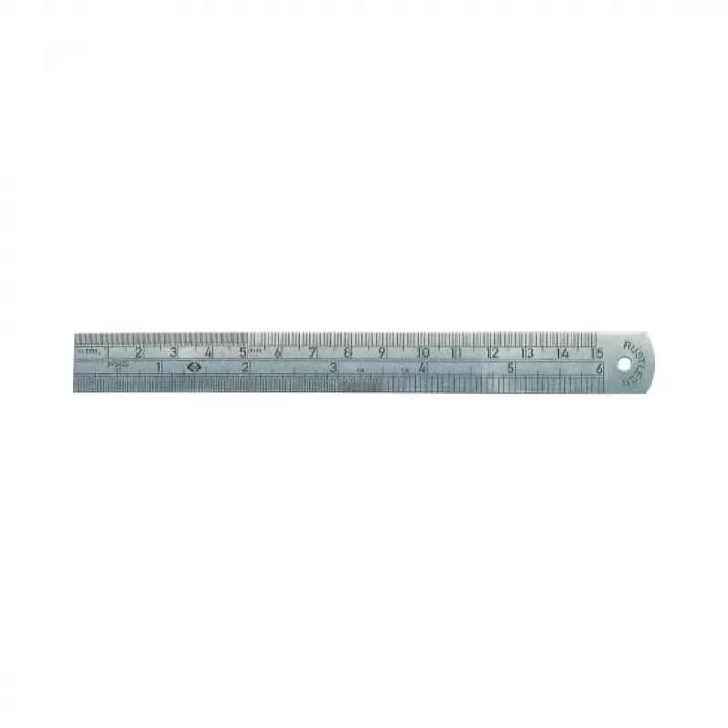 C.K Tools Regla de acero inoxidable, 150 mm / 6
