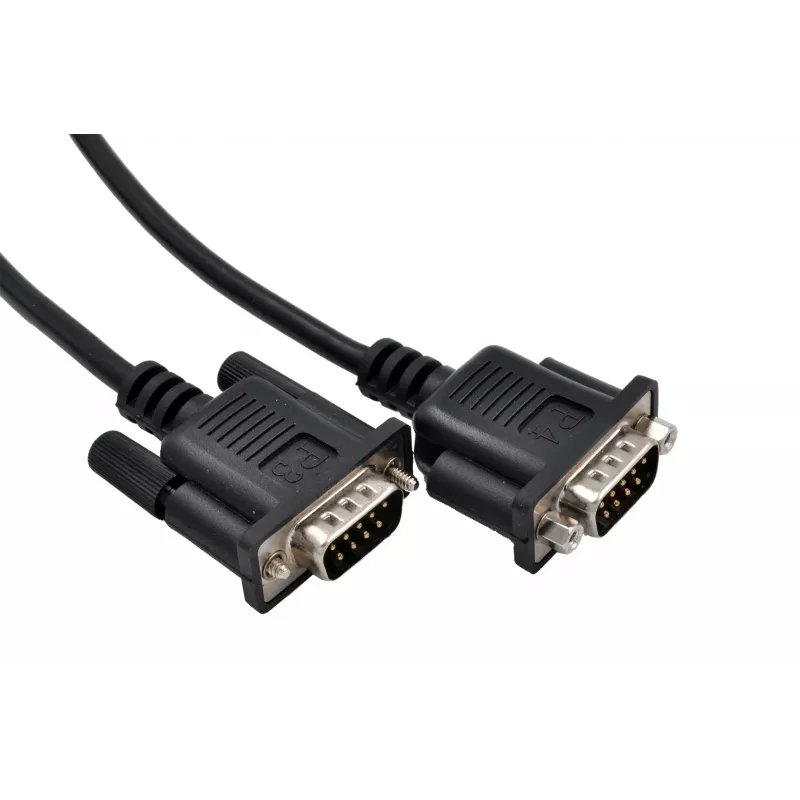 EXSYS EX-OPTC44-9-SM Cable Octopus 4 x 9 Pin Serial RS-232 Cable breakout, conector macho HD44 a 4x conector macho DB9, 0,6m, Negro