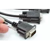 EXSYS EX-OPTC44-9-SM Cable Octopus 4 x 9 Pin Serial RS-232 Cable breakout, conector macho HD44 a 4x conector macho DB9, 0,6m, Negro