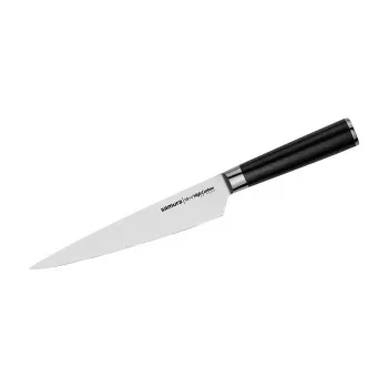 SAMURA Harakiri Cuchillo multiusos 192 mm Acero AUS-8 Full Tang Mango negro