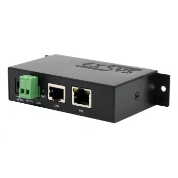 EXSYS EX-6008POE Inyector Gigabit PoE++ , 60W, IEEE 802.3bt, entrada de terminales 48-57V DC, montaje en carril DIN/pared