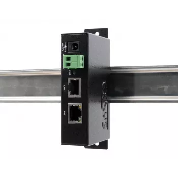 EXSYS EX-6008POE Inyector Gigabit PoE++ , 60W, IEEE 802.3bt, entrada de terminales 48-57V DC, montaje en carril DIN/pared