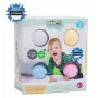 Gerardo's Toys GT7710 Set de pelotas de masaje y sensoriales para bebé, 4 uds., texturas y colores variados, a partir de 6 meses