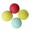 Gerardo's Toys GT7710 Set de pelotas de masaje y sensoriales para bebé, 4 uds., texturas y colores variados, a partir de 6 meses