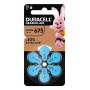 Pilas para audífonos Duracell EasyTab 675 PR44 de zinc-aire, pack de 6 167346