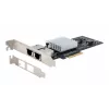 Tarjeta EXSYS Dual 10 Gigabit Ethernet PCIe x4, Intel X550-AT2, 2x RJ45, Low-Profile EX-60222