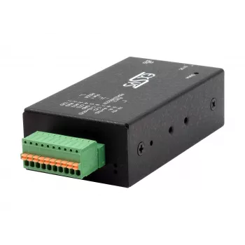Servidor de dispositivos serie EXSYS EX-6131-2POE PoE a RS-232 y RS-422/485 con kit de montaje en carril DIN y pared