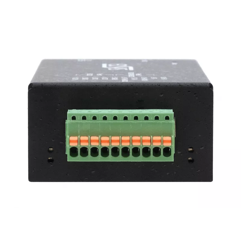 Servidor de dispositivos serie EXSYS EX-6131-2POE PoE a RS-232 y RS-422/485 con kit de montaje en carril DIN y pared