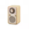Radio portátil Sangean WR-9 FM/AM con Bluetooth, carcasa de madera de fresno auténtica en blanco