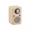 Radio portátil Sangean WR-9 FM/AM con Bluetooth, carcasa de madera de fresno auténtica en blanco