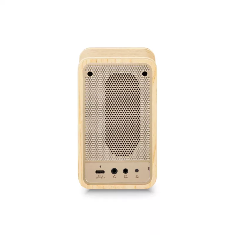 Radio portátil Sangean WR-9 FM/AM con Bluetooth, carcasa de madera de fresno auténtica en blanco