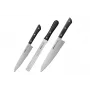 SAMURA Harakiri juego de cuchillos de cocina de 3 piezas, mango negro