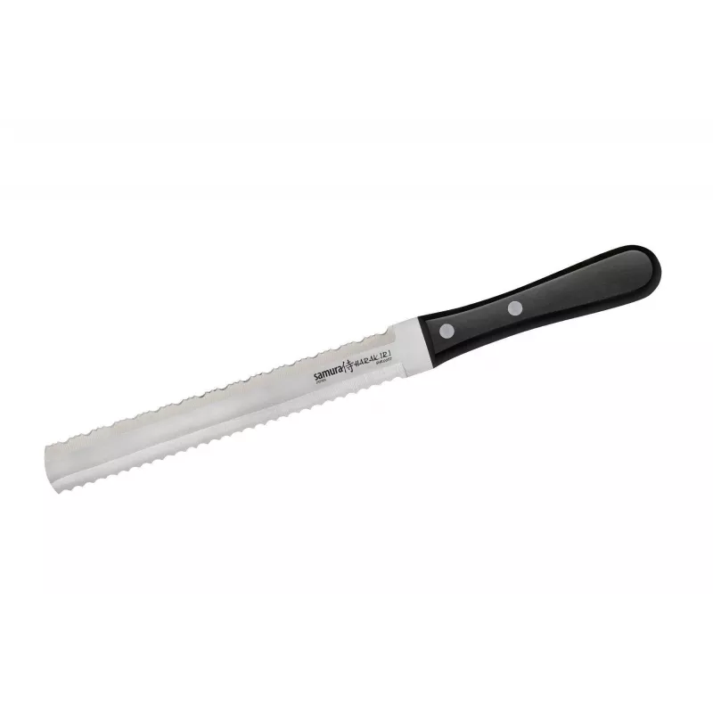 SAMURA Harakiri juego de cuchillos de cocina de 3 piezas, mango negro