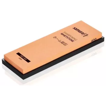 Piedra de agua de doble cara Samura SWS-400 para afilar cuchillos de cocina, grano 2000/5000, corindón, con base antideslizante de silicona