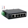 Switch Ethernet industrial EXSYS de 5 puertos, 10/100 Mbps, carril DIN, -40° a +75°C EX-6200-T