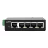 Switch Ethernet industrial EXSYS de 5 puertos, 10/100 Mbps, carril DIN, -40° a +75°C EX-6200-T