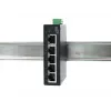 Switch Ethernet industrial EXSYS de 5 puertos, 10/100 Mbps, carril DIN, -40° a +75°C EX-6200-T